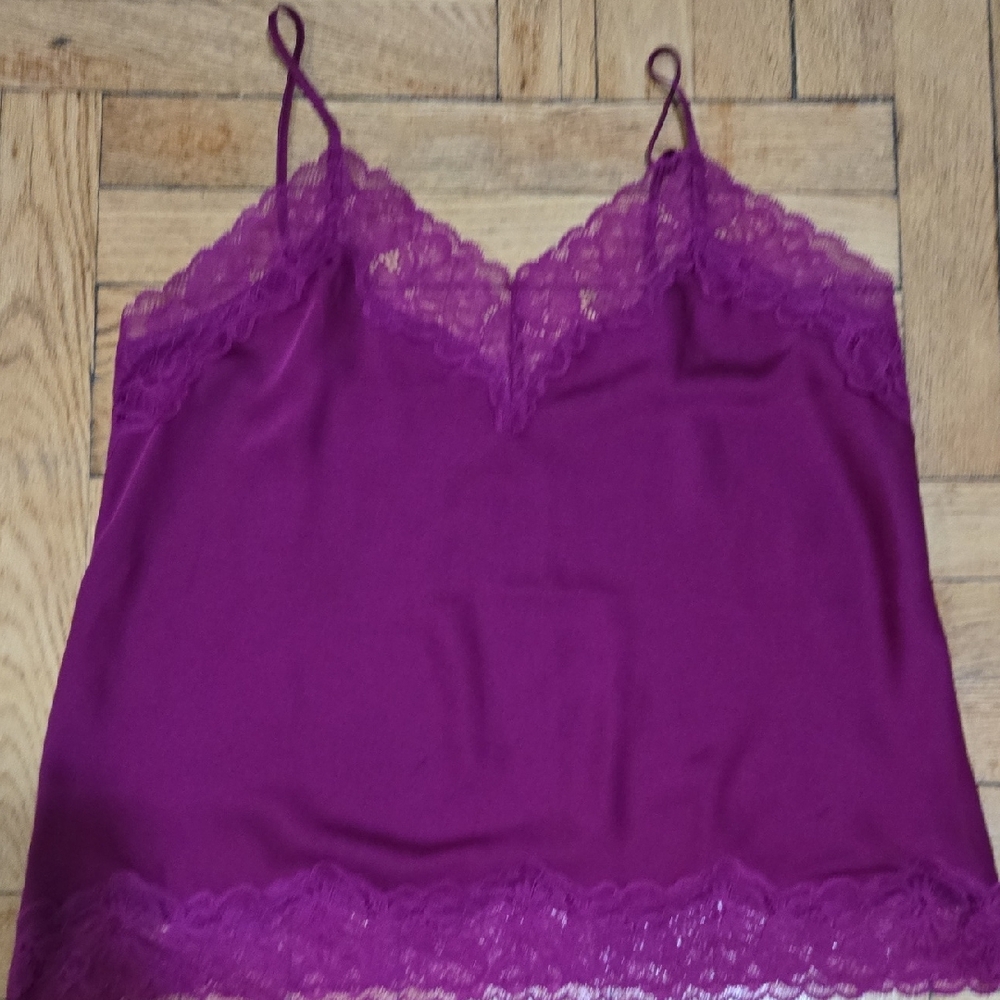 Express Magenta Lace Camisole